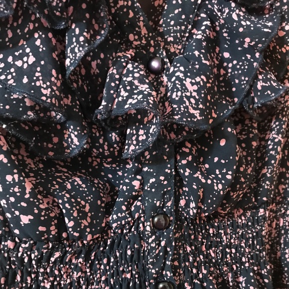 Blue and Pink Dress with Ruffles - Picture 4 of 4